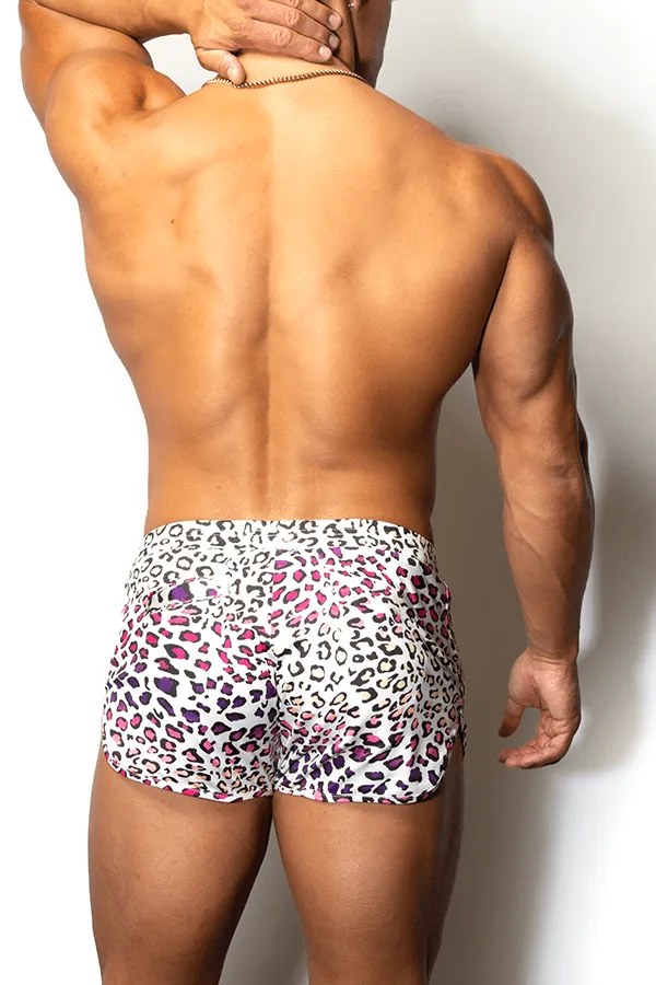 Casual 2" Booty Short Shorts - Rainbow Leopard